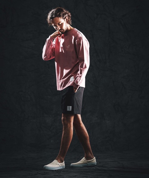 wjk reluxe(ダブルジェーケーリラックス)の「mlt5531-heavy oz LS tee ロングスリーブカットソー(WR26S-25)(Tシャツ/カットソー・メンズ・ホワイト/ブラック/スモークピンク・XL/L/M)」の7枚目の写真