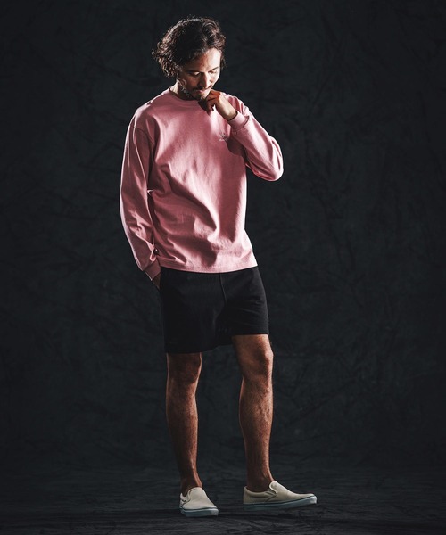 wjk reluxe(ダブルジェーケーリラックス)の「mlt5531-heavy oz LS tee ロングスリーブカットソー(WR26S-25)(Tシャツ/カットソー・メンズ・ホワイト/ブラック/スモークピンク・XL/L/M)」の8枚目の写真