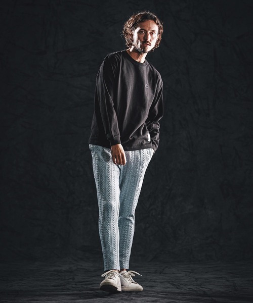 wjk reluxe(ダブルジェーケーリラックス)の「mlt5531-heavy oz LS tee ロングスリーブカットソー(WR26S-25)(Tシャツ/カットソー・メンズ・ホワイト/ブラック/スモークピンク・XL/L/M)」の12枚目の写真