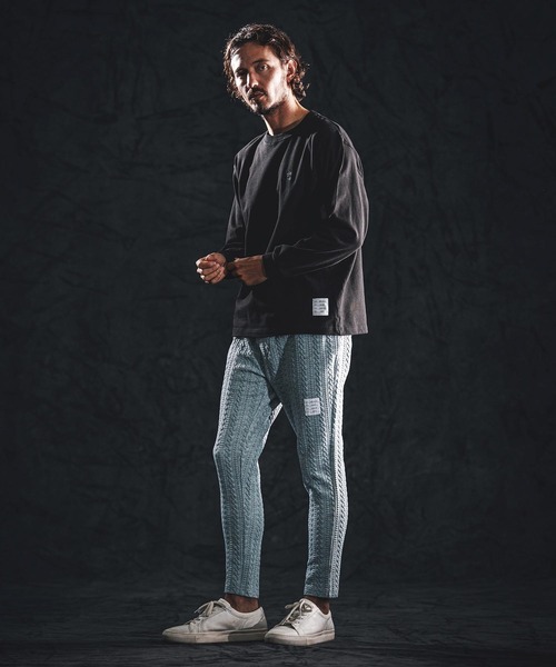 wjk reluxe(ダブルジェーケーリラックス)の「mlt5531-heavy oz LS tee ロングスリーブカットソー(WR26S-25)(Tシャツ/カットソー・メンズ・ホワイト/ブラック/スモークピンク・XL/L/M)」の13枚目の写真