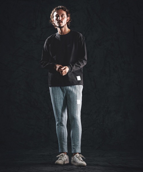 wjk reluxe(ダブルジェーケーリラックス)の「mlt5531-heavy oz LS tee ロングスリーブカットソー(WR26S-25)(Tシャツ/カットソー・メンズ・ホワイト/ブラック/スモークピンク・XL/L/M)」の14枚目の写真