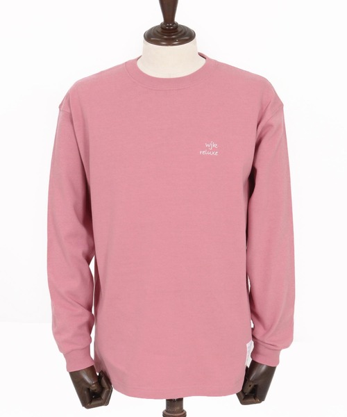 wjk reluxe(ダブルジェーケーリラックス)の「mlt5531-heavy oz LS tee ロングスリーブカットソー(WR26S-25)(Tシャツ/カットソー・メンズ・ホワイト/ブラック/スモークピンク・XL/L/M)」の15枚目の写真