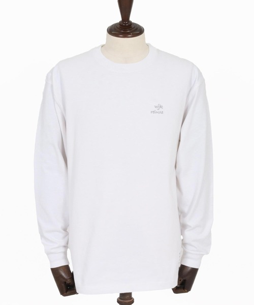 wjk reluxe(ダブルジェーケーリラックス)の「mlt5531-heavy oz LS tee ロングスリーブカットソー(WR26S-25)(Tシャツ/カットソー・メンズ・ホワイト/ブラック/スモークピンク・XL/L/M)」の16枚目の写真