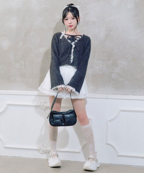 OLIVE des OLIVE（オリーブデオリーブ）の「spring color palette cami（キャミソール・レディース・イエロー/ピンク/オフホワイト/チャコールグレー/サックスブルー・FREE）」の9枚目の写真