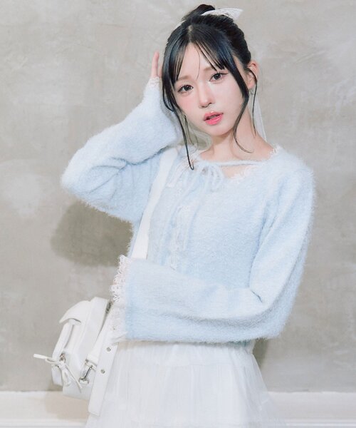 OLIVE des OLIVE（オリーブデオリーブ）の「spring color palette cami（キャミソール・レディース・イエロー/ピンク/オフホワイト/チャコールグレー/サックスブルー・FREE）」の11枚目の写真