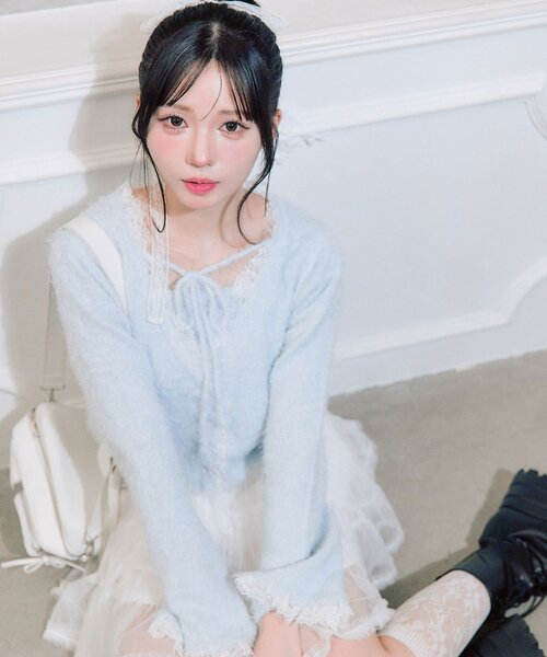 OLIVE des OLIVE（オリーブデオリーブ）の「spring color palette cami（キャミソール・レディース・イエロー/ピンク/オフホワイト/チャコールグレー/サックスブルー・FREE）」の16枚目の写真