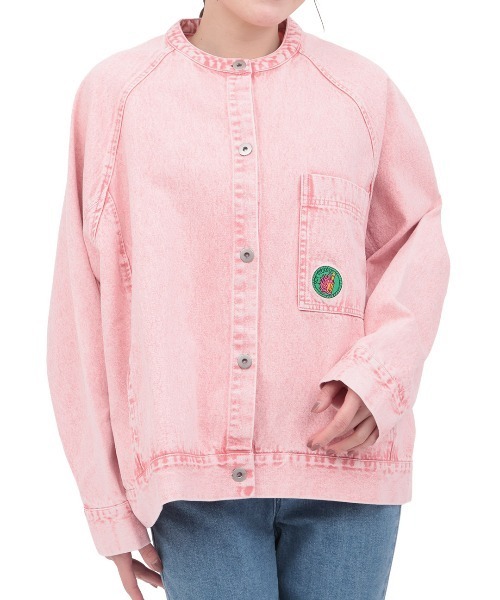 チチカカ（チチカカ）の「Orale! カラーデニムジャケット（デニムジャケット・レディース・ピンク/ブラック/ライトグリーン・FREE）」の17枚目の写真