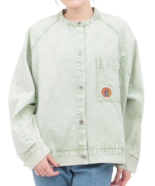 チチカカ（チチカカ）の「Orale! カラーデニムジャケット（デニムジャケット・レディース・ピンク/ブラック/ライトグリーン・FREE）」の16枚目の写真