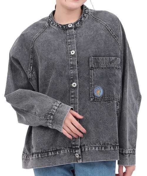 チチカカ（チチカカ）の「Orale! カラーデニムジャケット（デニムジャケット・レディース・ピンク/ブラック/ライトグリーン・FREE）」の15枚目の写真