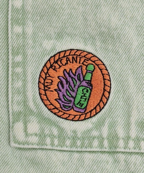 チチカカ（チチカカ）の「Orale! カラーデニムジャケット（デニムジャケット・レディース・ピンク/ブラック/ライトグリーン・FREE）」の5枚目の写真