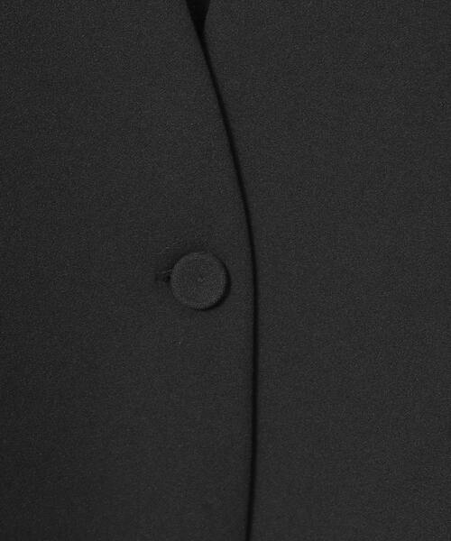 MELROSE claire（メルローズ クレール）の「【MELROSE CLAIRE noir】入卒園式・卒入学式・カットジョーゼットVジャケット（セットアップ可）（ノーカラージャケット・レディース・ダークネイビー/ブラック・4/3/2）」の13枚目の写真