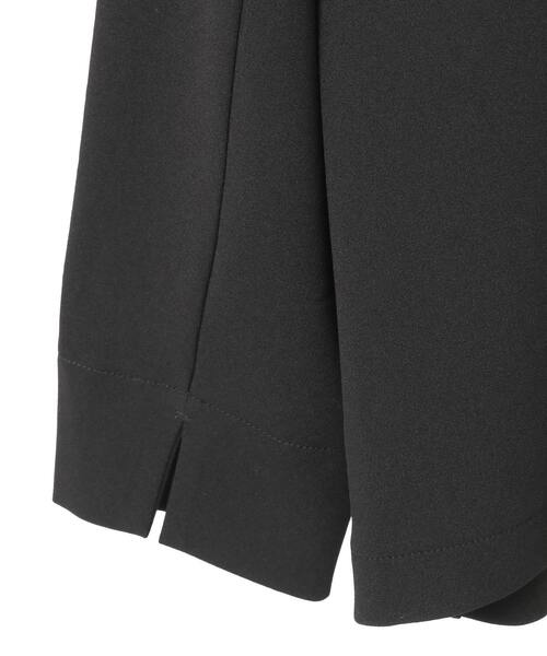 MELROSE claire（メルローズ クレール）の「【MELROSE CLAIRE noir】入卒園式・卒入学式・カットジョーゼットVジャケット（セットアップ可）（ノーカラージャケット・レディース・ダークネイビー/ブラック・4/3/2）」の14枚目の写真