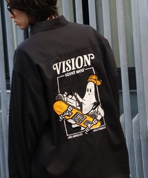 VISION STREET WEAR | 【VISION STREET WEAR/ヴィジョンストリートウェア】Melanchholy Ghost shirt/ゴースト バックプリント ワークシャツ(シャツ/ブラウス)