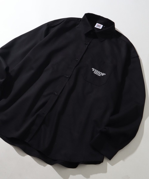 VISION STREET WEAR（ヴィジョンストリートウェア）の「【VISION STREET WEAR/ヴィジョンストリートウェア】Melanchholy Ghost shirt/ゴースト バックプリント ワークシャツ（シャツ/ブラウス・メンズ・ブルーグレー/ブラック/オフホワイト・LL/M/L）」の22枚目の写真
