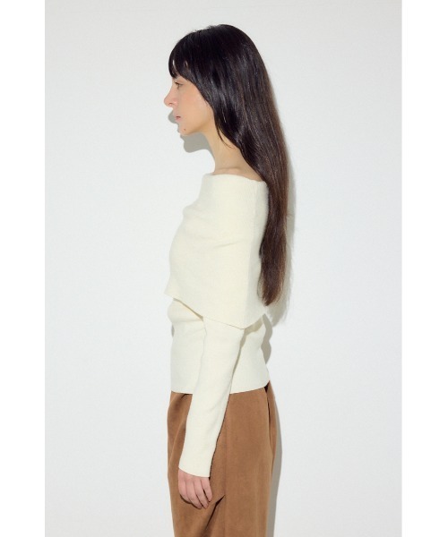 AZUL by moussy(アズールバイマウジー)の「オフショルニットトップス(ニット/セーター・レディース・アイボリー/ブラック/ブラウン系その他/グレー系その他・FREE)」の21枚目の写真