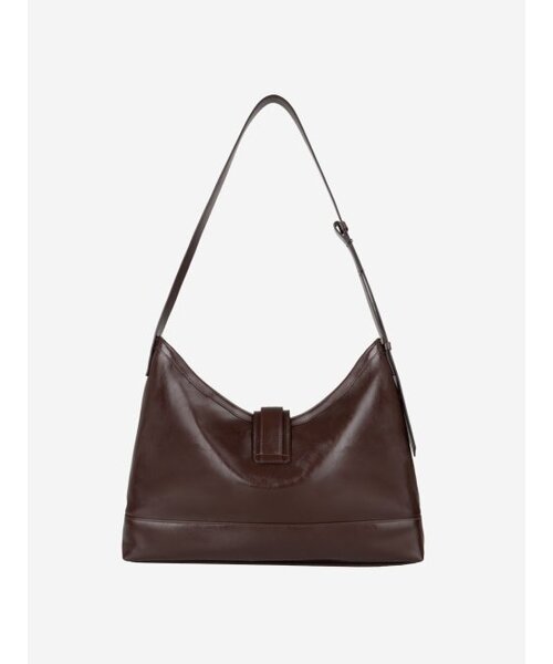 SEMICODE(セミコード)の「veil bag - crinkle choco brown(メッセンジャーバッグ・レディース・その他・FREE)」の4枚目の写真