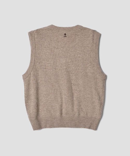 TTUDEMENT（トュードメント）の「MUTED ARGYLE VEST BEIGE（ベスト・レディース・その他・FREE）」の4枚目の写真