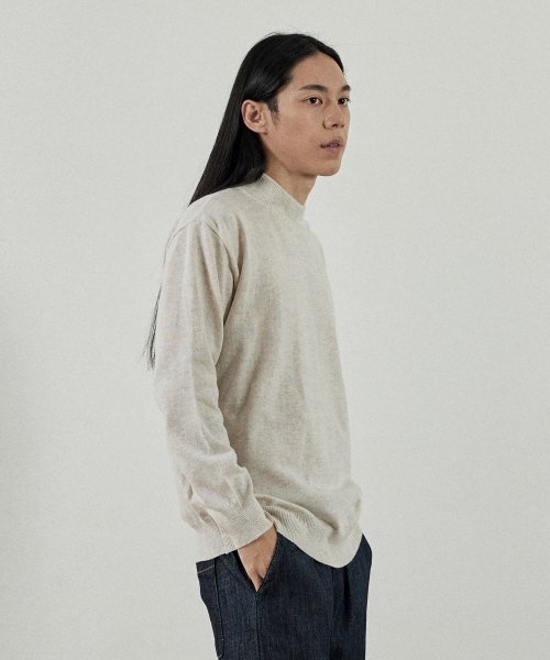ANALOG MOOD(アナログムード)の「ライクセミハーフタートルネックニット(オートミール)(ニット/セーター・メンズ・その他・M/L)」の3枚目の写真