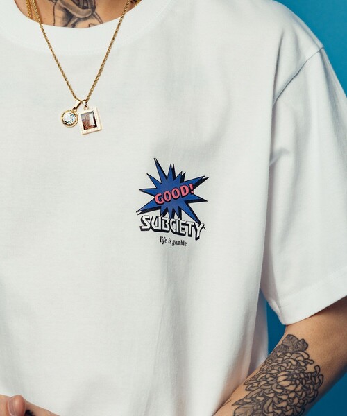 Subciety(サブサエティ)の「Addict tee(Tシャツ/カットソー・メンズ・ブラック/ホワイト/パープル・SMALL/MEDIUM/LARGE/X-LARGE/XX-LARGE)」の13枚目の写真