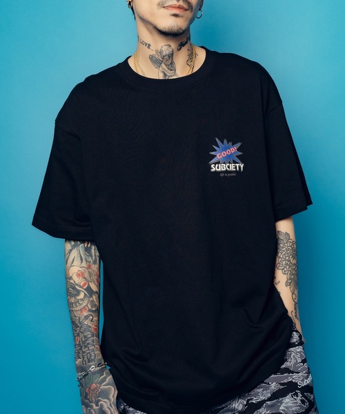 Subciety(サブサエティ)の「Addict tee(Tシャツ/カットソー・メンズ・ブラック/ホワイト/パープル・SMALL/MEDIUM/LARGE/X-LARGE/XX-LARGE)」の3枚目の写真