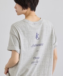 アメリカーナ　Tシャツ　グレー AMERICANA/アメリカーナ】AMRCN Tシャツ（Tシャツ/カットソー