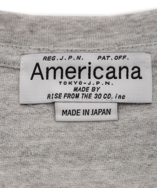 AMERICANA（アメリカーナ）の「【Americana（アメリカーナ）】ラフィー丸胴 プリントT / センターロゴ（Tシャツ/カットソー・レディース・ホワイト/グレー系その他・FREE）」の16枚目の写真