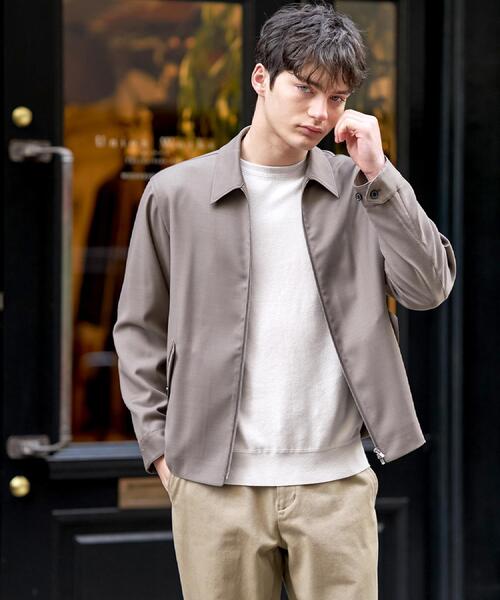 DRESSTERIOR(ドレステリア)の「【ウォッシャブル】ウールハリントン ジャケット(ブルゾン・メンズ・ブラウン系その他/ブラック・90/92/91)」の20枚目の写真