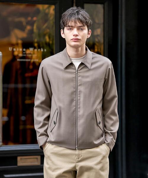 DRESSTERIOR(ドレステリア)の「【ウォッシャブル】ウールハリントン ジャケット(ブルゾン・メンズ・ブラウン系その他/ブラック・90/92/91)」の21枚目の写真