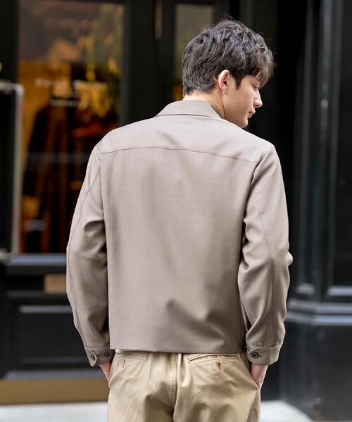 DRESSTERIOR(ドレステリア)の「【ウォッシャブル】ウールハリントン ジャケット(ブルゾン・メンズ・ブラウン系その他/ブラック・90/92/91)」の11枚目の写真