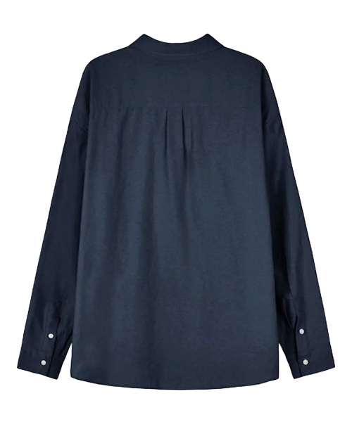 NUBINDA（ヌビンダ）の「オーバーサイズオックスフォードシャツ[ネイビー]（シャツ/ブラウス・メンズ・その他・L/M）」の2枚目の写真