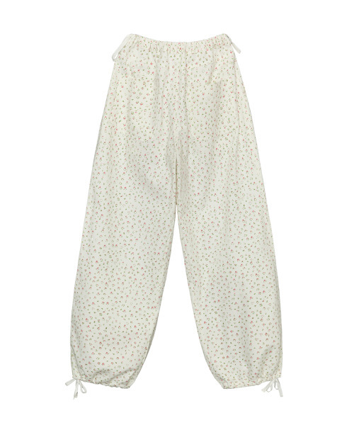 ITZAVIBE（イッザバイブ）の「FLOWER GARDEN BANDING PANTS - IVORY（その他パンツ・レディース・その他・ONE SIZE）」の3枚目の写真