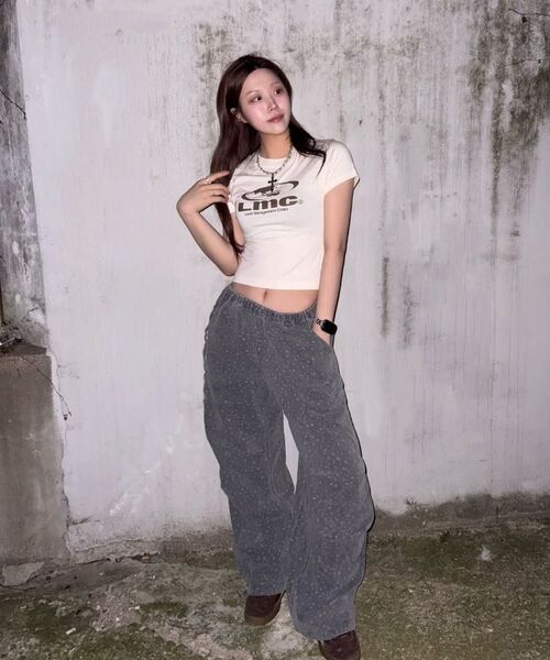 ITZAVIBE（イッザバイブ）の「FLOWER GARDEN BANDING PANTS - IVORY（その他パンツ・レディース・その他・ONE SIZE）」の4枚目の写真