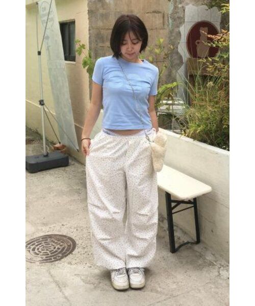 ITZAVIBE（イッザバイブ）の「FLOWER GARDEN BANDING PANTS - IVORY（その他パンツ・レディース・その他・ONE SIZE）」の15枚目の写真