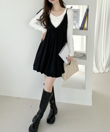 Ada.（エイダ）の「バルーンシルエット 肩リボン キャミチュニック（チュニック）」