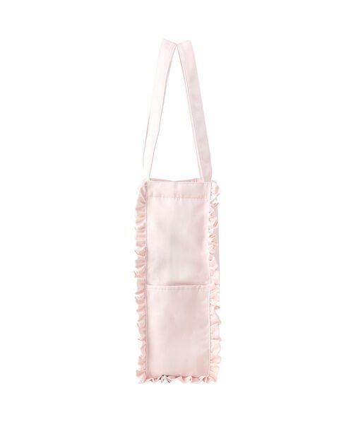 Maison de FLEUR（メゾンドフルール）の「サテンフリルスクエアトートバッグ（トートバッグ・レディース・ブラック/ピンク/ラベンダー/ネイビー・FREE）」の9枚目の写真