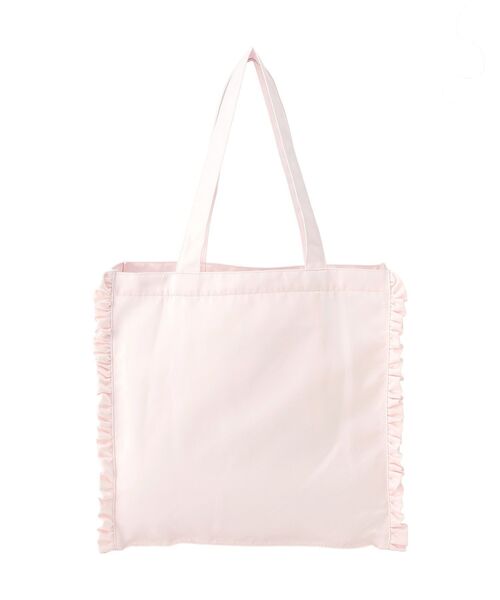 Maison de FLEUR（メゾンドフルール）の「サテンフリルスクエアトートバッグ（トートバッグ・レディース・ブラック/ピンク/ラベンダー/ネイビー・FREE）」の10枚目の写真