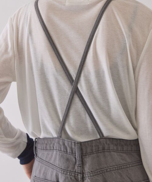 AMERICAN HOLIC（アメリカンホリック）の「デニムサロペット（サロペット/オーバーオール・レディース・グレー/ワンウォッシュ・M/L）」の12枚目の写真