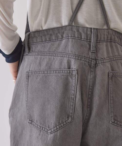 AMERICAN HOLIC（アメリカンホリック）の「デニムサロペット（サロペット/オーバーオール・レディース・グレー/ワンウォッシュ・M/L）」の14枚目の写真