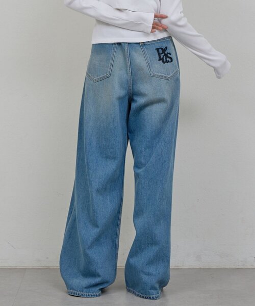 GALLARDAGALANTE(ガリャルダガランテ)の「【PEAS】レザーベルト付きソフトデニム(デニムパンツ・レディース・ブルー・0/1)」の19枚目の写真