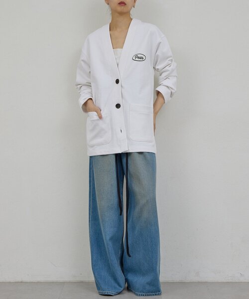 GALLARDAGALANTE(ガリャルダガランテ)の「【PEAS】レザーベルト付きソフトデニム(デニムパンツ・レディース・ブルー・0/1)」の4枚目の写真