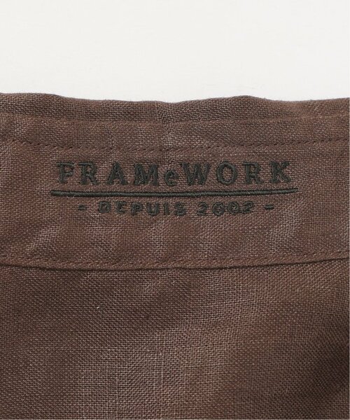 FRAMeWORK(フレームワーク)の「≪新色 / 追加≫フレンチリネンレギュラーシャツ(シャツ/ブラウス・レディース・ホワイト/ブラウン/グリーン/ピンク/ブルー/ネイビー/ダークブルー・FREE)」の16枚目の写真