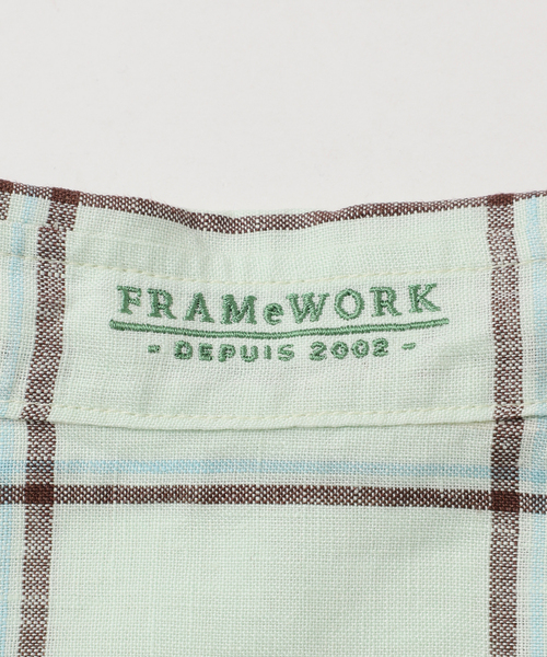 FRAMeWORK(フレームワーク)の「≪新色 / 追加≫フレンチリネンレギュラーシャツ(シャツ/ブラウス・レディース・ホワイト/ブラウン/グリーン/ピンク/ブルー/ネイビー/ダークブルー・FREE)」の19枚目の写真