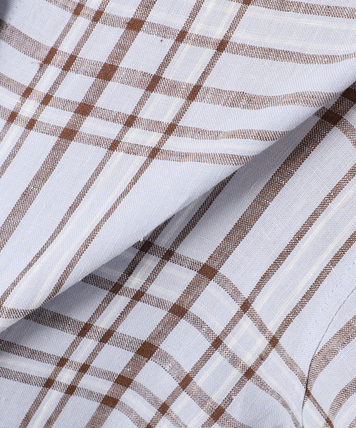 FRAMeWORK(フレームワーク)の「≪新色 / 追加≫フレンチリネンレギュラーシャツ(シャツ/ブラウス・レディース・ホワイト/ブラウン/グリーン/ピンク/ブルー/ネイビー/ダークブルー・FREE)」の8枚目の写真