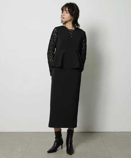 CADUNE（カデュネ）の「ぷくぷくレーストップス（シャツ/ブラウス・レディース・ブラック/ホワイト/オフホワイト・38）」の13枚目の写真