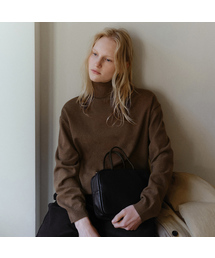 Washable turtleneck knit