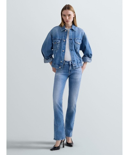 REPLAY(リプレイ)の「ブーツカットNEW LUZ FLARED モダールストレッチデニム(デニムパンツ・レディース・ダークブルー・W28xL30/W26xL30/W25xL30/W27xL30/W23xL30/W29xL30/W24xL30)」の2枚目の写真
