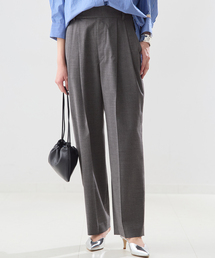 無地/ストライプテーパードパンツ