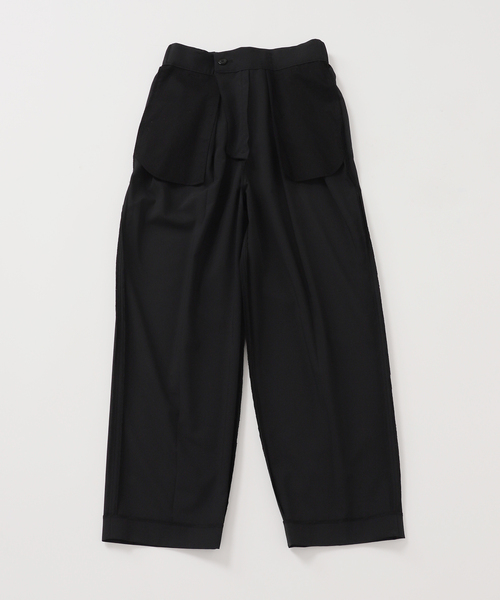 journal standard L'essage（ジャーナルスタンダードレサージュ）の「無地/ストライプテーパードパンツ（スラックス・レディース・ブラック/ネイビー・38/36）」の3枚目の写真