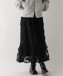 Heather | ドットフリルチュールロングスカート　647013(スカート)