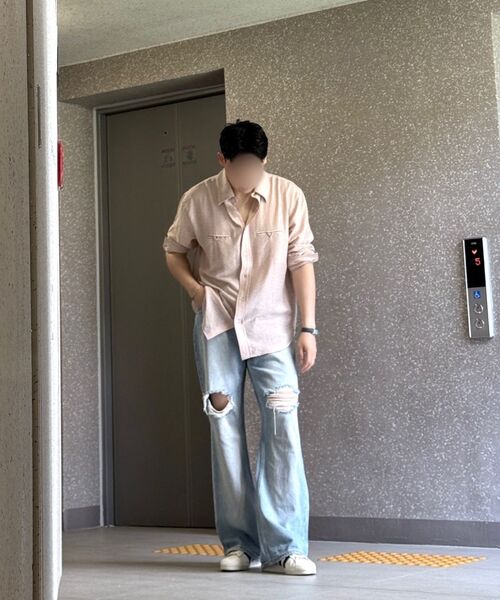 NOIRER(ノイア)の「デミジフレアデニムパンツ(ライトブルー)(デニムパンツ・メンズ・その他・48/50/52)」の11枚目の写真